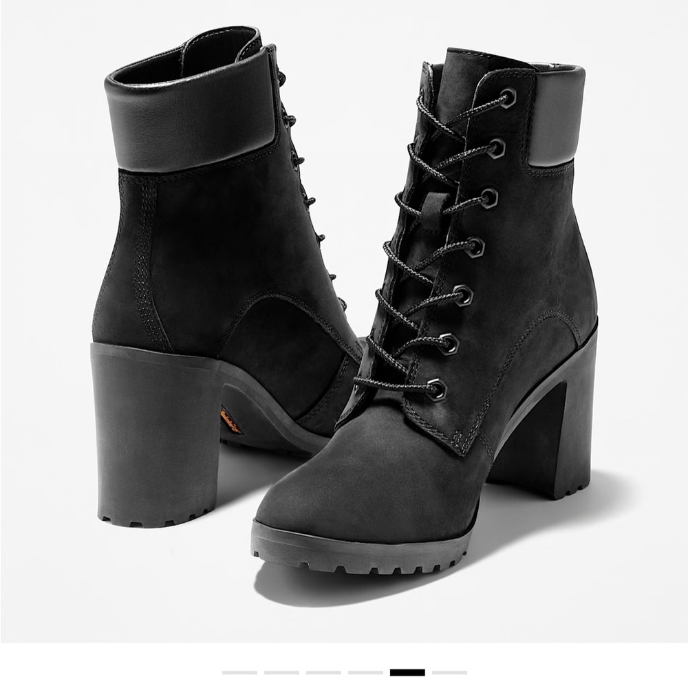 Timberland Black Lace-Up Women's Boots - Picture 4 of 5